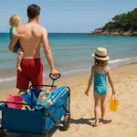 Andare in spiaggia con bambini piccoli: il trucco che semplifica la giornata a Sfinalicchio
