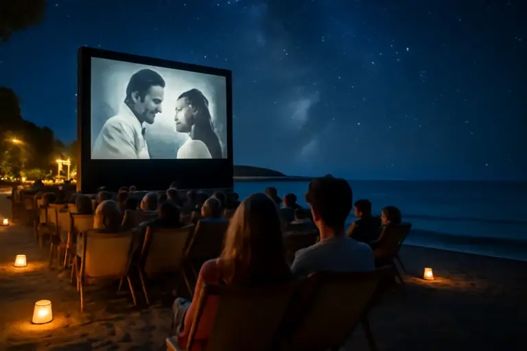 Cinema sotto le stelle sul lungomare di Sfinalicchio: l’atmosfera esclusiva che arricchisce la vacanza