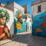 Opere di street art a Sfinalicchio: dove si trovano i murales che colorano il borgo e cosa raccontano